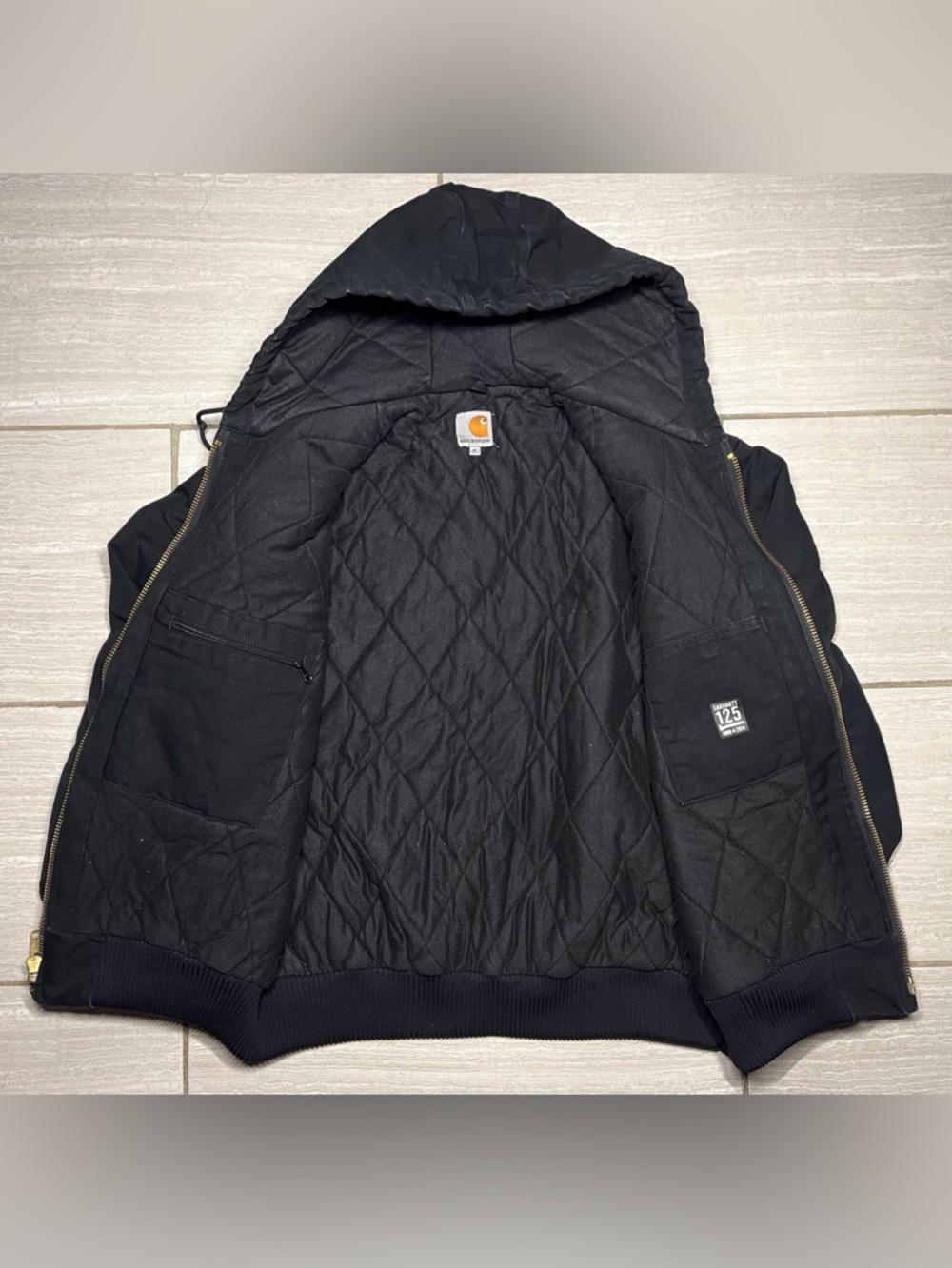 Carhartt J140 125th Anniversary Jacket Black Mens XL Union - Picture 3 of 5